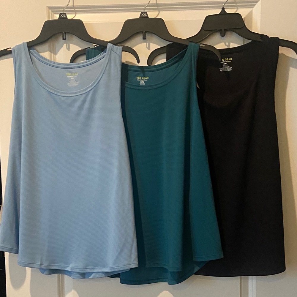 NWT Tek Gear Trio of Tank Tops